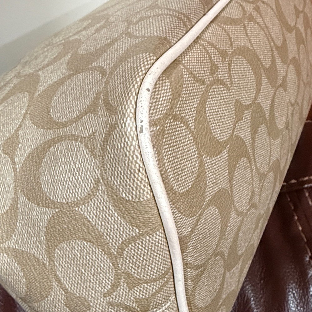 🔥🔥🔥Coach Signature Drawstring Carryall Shoulder Bag - Picture 9 of 16
